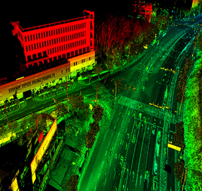 이동식 지도제작 체계(MMS)로 구축한 성남시 수정구 시흥동 금토동 삼거리 3차원 정밀지도