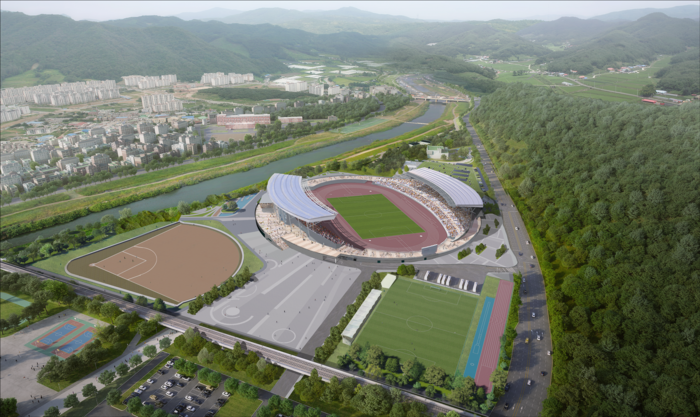광주 종합운동장 조감도 