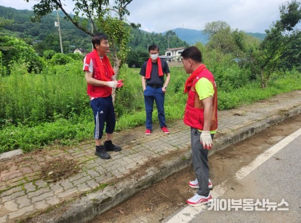 산북면 폭우 현장 봉사활동