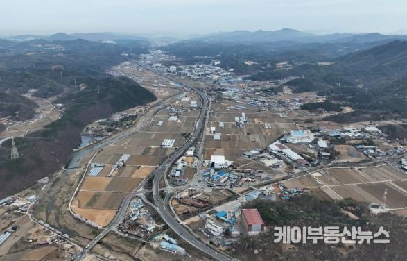 시스템반도체 클러스터 국가첨단산업단지 후보지로 지정된 용인특례시 처인구 이동읍과 남사읍 일대 전경(항공)