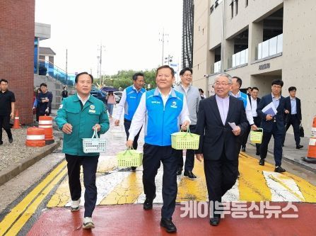 이상민 행안부 장관 오산 전격 방문