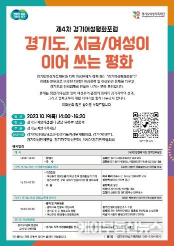 ‘경기여성평화포럼’ 포스터