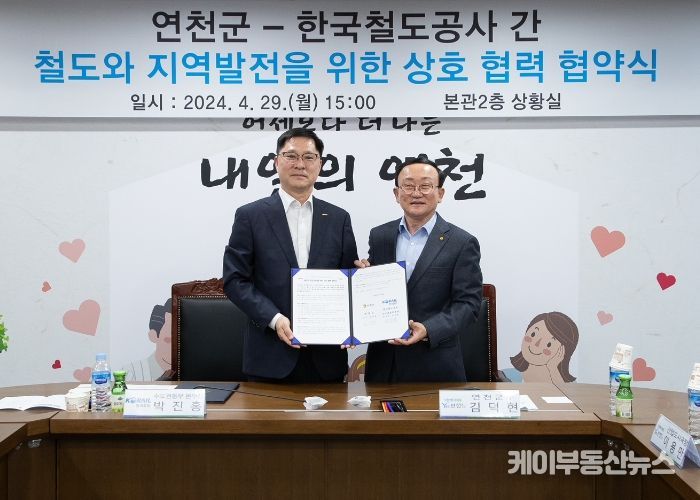 연천군-한국철도공사, 철도와 지역발전 위한 협약