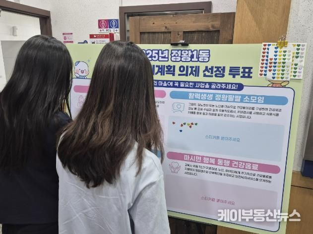 시흥시 정왕1동, 마을건강복지계획 의제 선정 주민투표 개시