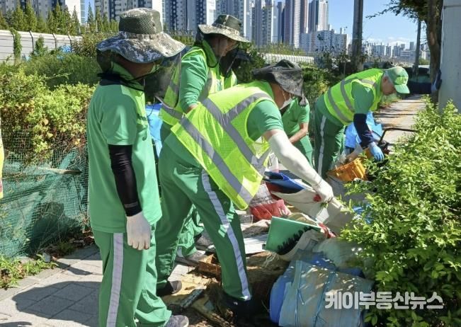 수원시 장안구 율천동, 영농폐기물 집중 수거 실시