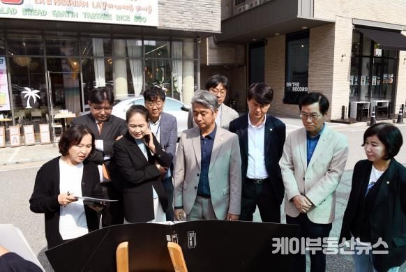 공영주차장 조성 현장