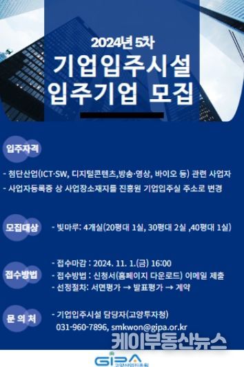 1. 기업입주시설 입주기업 모집 홍보 포스터