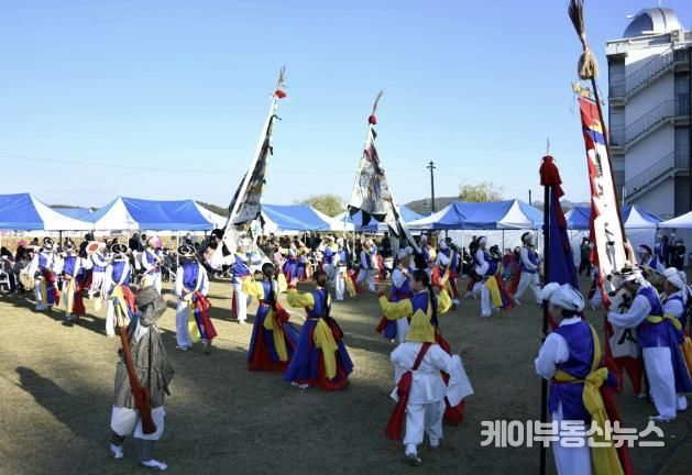 월미농악 공연 모습