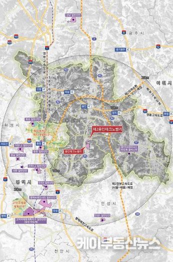 제2용인테크노밸리 위치도
