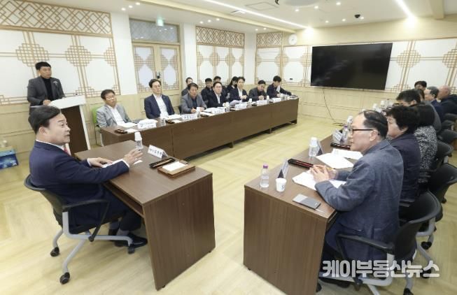 김성제 의왕시장, 의왕군포안산지구 주민간담회 개최