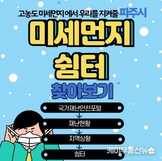 파주시, 계절관리기간 미세먼지 쉼터 현장점검 실시