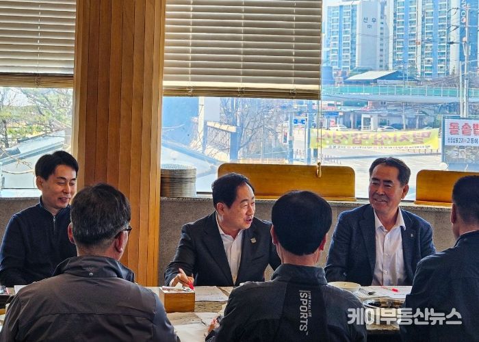 주광덕 남양주시장, 진접읍 사회단체협의회와 봄날의 소통 시간 가져