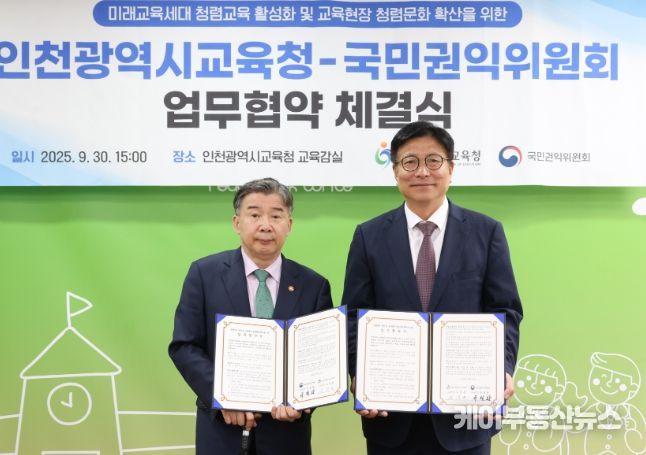 국민권익위원회와 청렴문화 확산을 위한 협약 체결