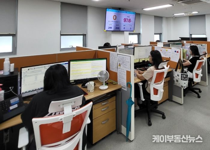 민원콜센터 내부 모습