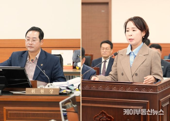 왼쪽부터 : 한근수 위원장, 정현미 의원