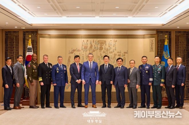 피트 헤그세스 미 전쟁부 장관 예방(대통령실)