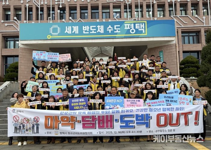 평택시 청소년지도위원협의회, 연말연시 합동 캠페인 실시