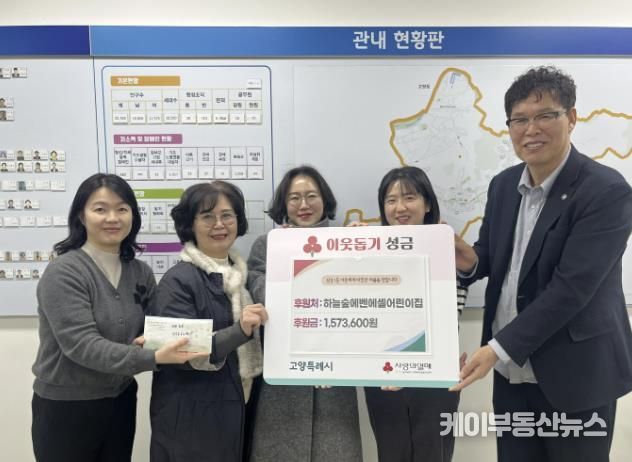 고양시 삼송1동, 하늘숲에벤에셀어린이집에서 설맞이 성금 기부