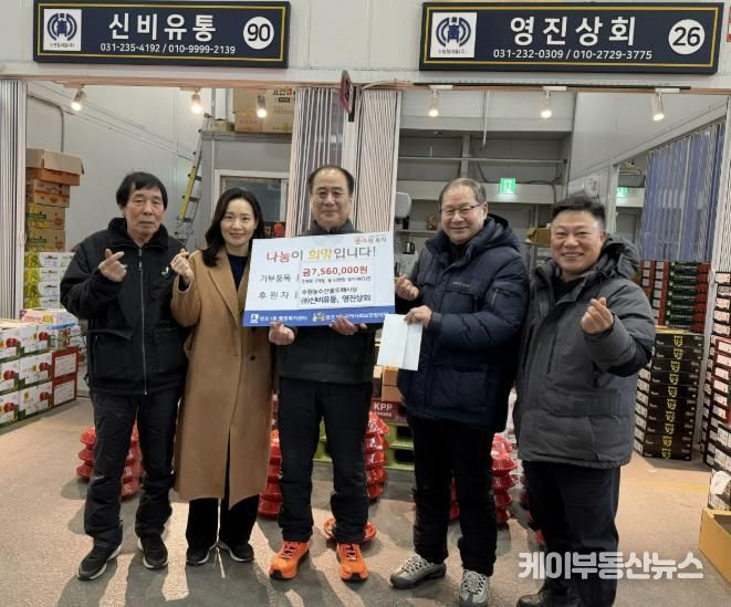 신비유통·영진상회,수원시 영통구 망포1동 저소득 한부모가정에 ‘통 큰’ 후원