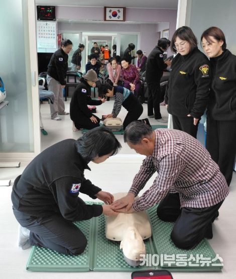 신둔면 여성의용소방대, 마을 심폐소생술 교육 실시